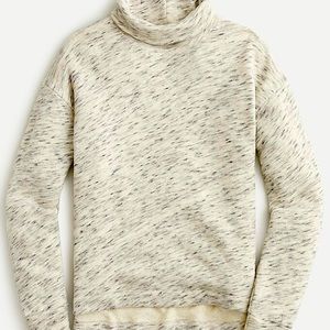 J. Crew Vintage cotton terry turtleneck in speckle sz L